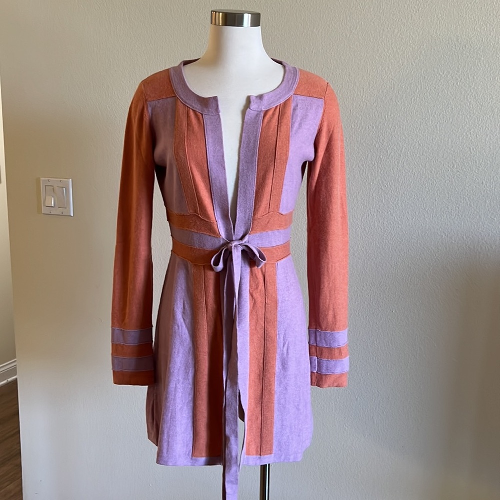 Plenty By Tracy Reese Color-Block Long Cardigan - image 1